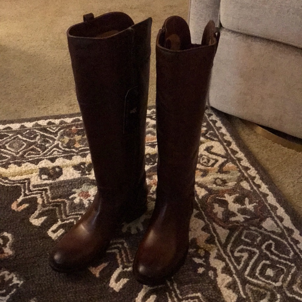 Frye Melissa Tab Tall Boot (Redwood)